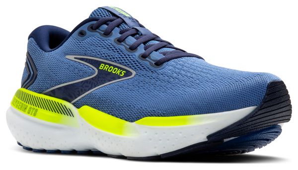 Chaussures Running Brooks Glycerin GTS 21 Bleu/Jaune Homme 