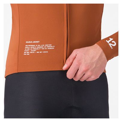 Long Sleeve Jacket Men Castelli Do.Di.Ci Brown