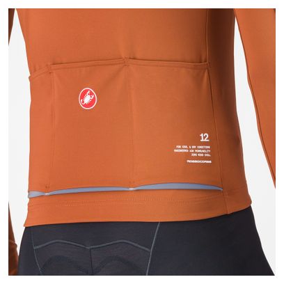 Long Sleeve Jacket Men Castelli Do.Di.Ci Brown