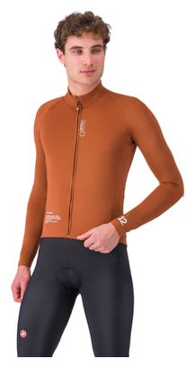 Long Sleeve Jacket Men Castelli Do.Di.Ci Brown