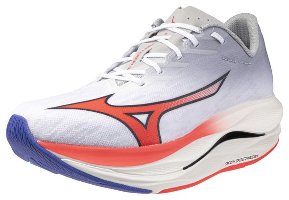 Chaussures Running Mizuno Wave Rebellion Flash 3 Blanc/Rouge Homme