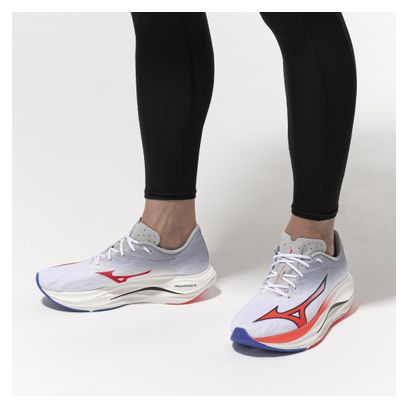 Chaussures Running Mizuno Wave Rebellion Flash 3 Blanc/Rouge Homme
