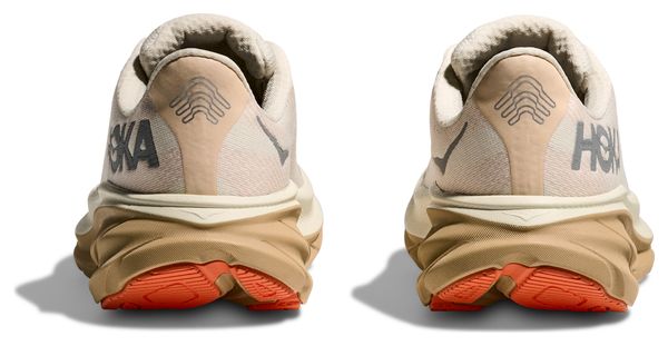 Zapatillas de running Hoka Clifton 9 GTX beige/caqui para mujer