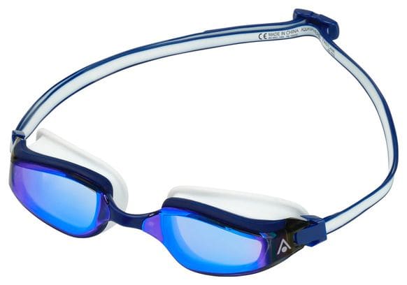 Aquasphere Fastlane Gafas de Natación Azul/Blanco - Lentes de Espejo Azul