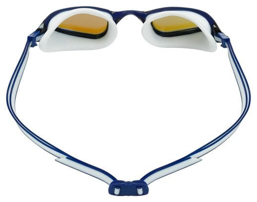 Aquasphere Fastlane Gafas de Natación Azul/Blanco - Lentes de Espejo Azul
