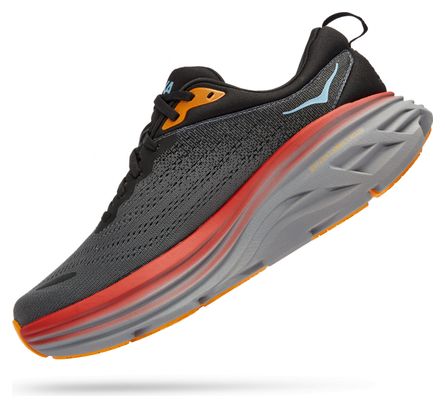 Bondi 8 Running Shoes Grey Orange