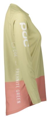 Maglia a maniche lunghe Poc MTB Pure Donna Rosa/Verde