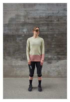 Maglia a maniche lunghe Poc MTB Pure Donna Rosa/Verde