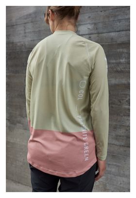 Maglia a maniche lunghe Poc MTB Pure Donna Rosa/Verde