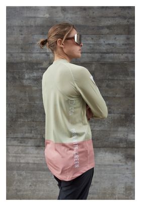 Maglia a maniche lunghe Poc MTB Pure Donna Rosa/Verde