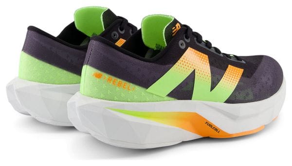 New Balance FuelCell Rebel v4 Hardloopschoenen Zwart/Oranje Dames