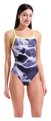 Arena-Badeanzug Earth Violett/Grau/Grün für Damen