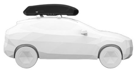 Box da tetto Thule Force 3 Taglia L (450 L) Black Mat