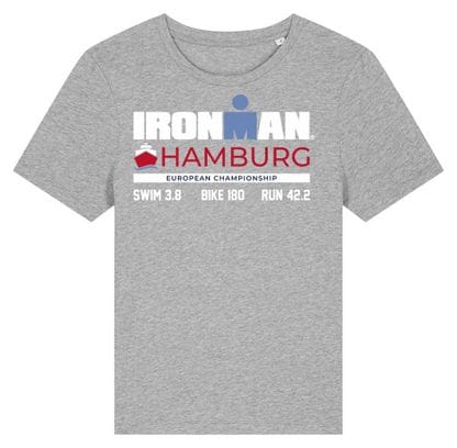 Ironman Hamburg Grijs Korte Mouw T-shirt