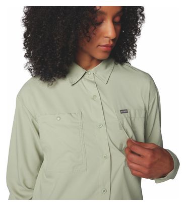 Chemise Columbia PFG Femme Manches Longues Bleue – Taille XL