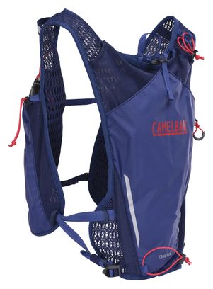 Zaino idratante CamelBak Trail Run 12 L + 2 borracce Quick Stow da 500 ml, blu, unisex
