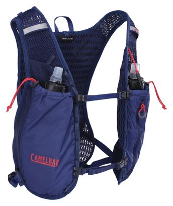 Zaino idratante CamelBak Trail Run 12 L + 2 borracce Quick Stow da 500 ml, blu, unisex