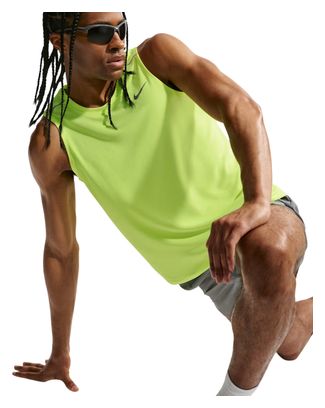 Canotta Nike Miler Gialla da uomo