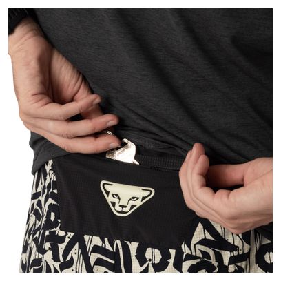 Pantalones cortos 2 en 1 Dynafit Trail Blanco/Negro para hombre