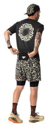 Pantalones cortos 2 en 1 Dynafit Trail Blanco/Negro para hombre