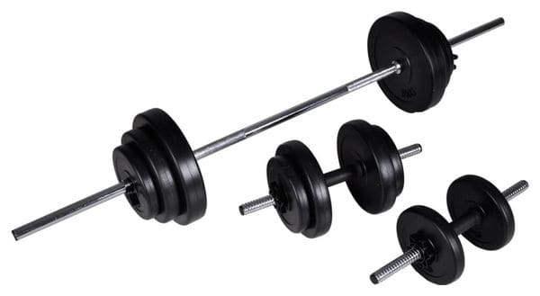 Haltère 2 pièces 30 5 kg fitness musculation