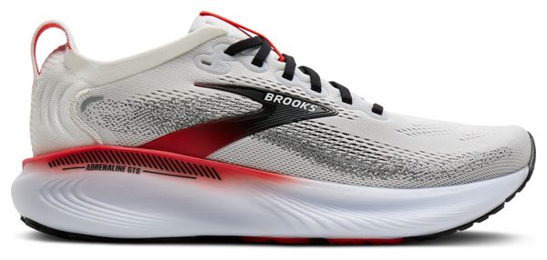 Brooks Adrenaline GTS 25 Running Shoes, White/Red, Men's