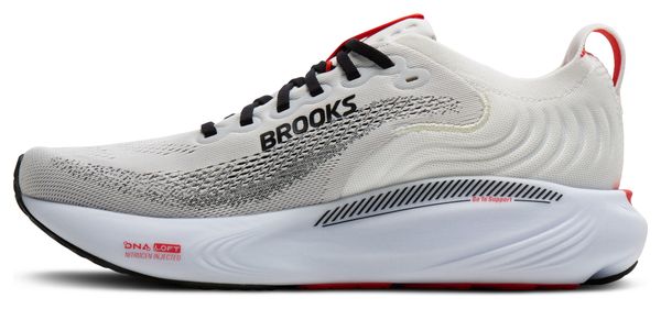 Brooks Adrenaline GTS 25 Running Shoes, White/Red, Men's