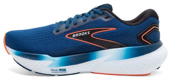 Brooks Glycerin 21 Running Shoes Large 2E Blue/Orange Men's