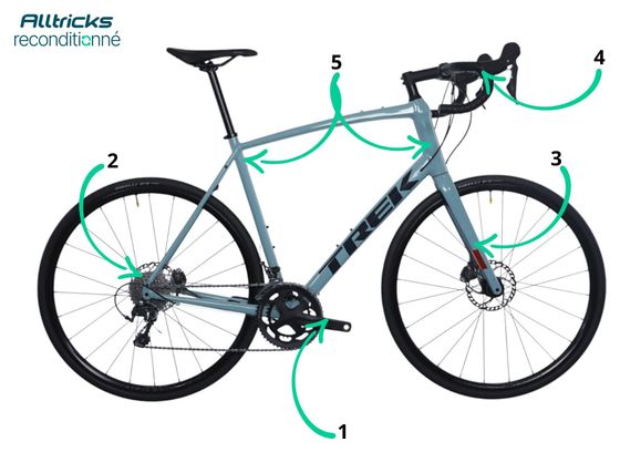 Produit Reconditionné - Vélo Route Trek Domane AL4 Shimano Tiagra 10V Bleu 2023