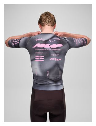 Maap Pro Aero Men's Short-Sleeve Jersey, Black/Pink