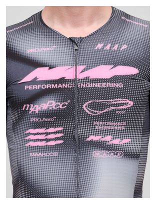 Maap Pro Aero Men's Short-Sleeve Jersey, Black/Pink