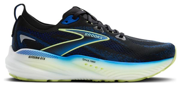 Chaussures Running Brooks Glycerin GTS 22 Noir/Bleu/Jaune Homme