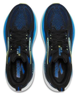 Chaussures Running Brooks Glycerin GTS 22 Noir/Bleu/Jaune Homme
