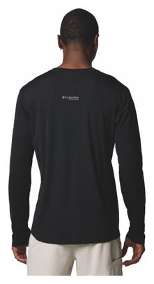 Camiseta técnica de manga larga Columbia Cirque River Pro Negra para hombre
