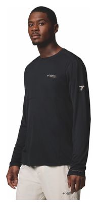 Camiseta técnica de manga larga Columbia Cirque River Pro Negra para hombre