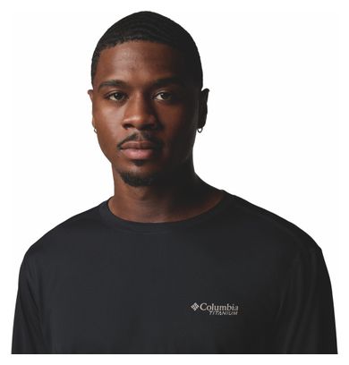 Camiseta técnica de manga larga Columbia Cirque River Pro Negra para hombre