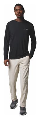 Camiseta técnica de manga larga Columbia Cirque River Pro Negra para hombre