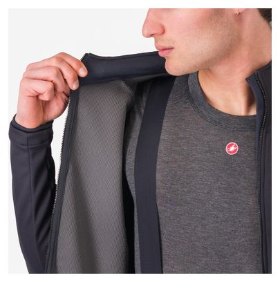 Castelli Competizione Heren Lange Mouw Jas Zwart
