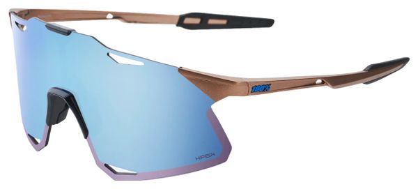 100% Hypercraft Matte Chromium Copper Brown - HiPER Blue Mirror 