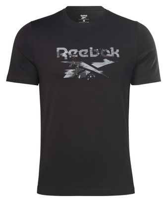 Maglietta Reebok Identity Modern Camo a manica corta nera/grigia