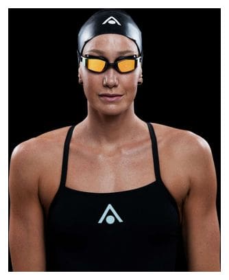 Gafas de natación Aquasphere Xceed Negras - Lentes Amarillas