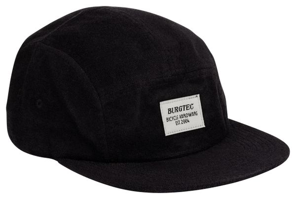 Burgtec Arcade Five-Panel-Kappe, schwarz