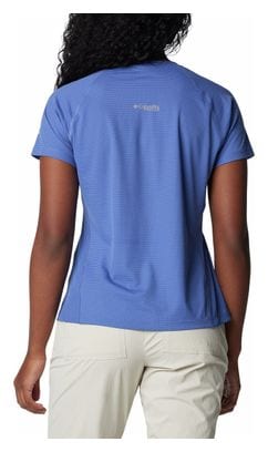 Columbia Cirque River Blue Dames Technisch T-shirt