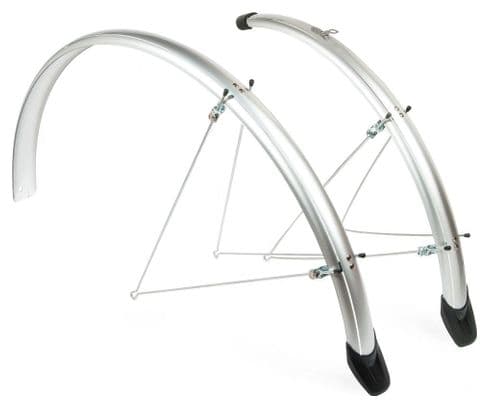 Jeu de garde-boue Eurofender Elegance 28  x 46 mm - argent