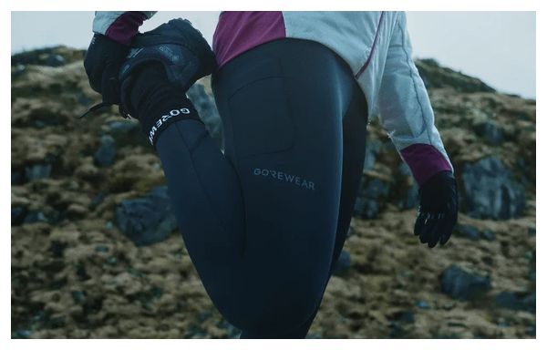 Women's Long Running Tights Gore Wear Concurve Thermo Black