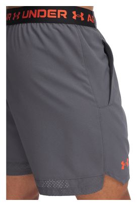 Under Armour Vanish Woven 6in Grey/Orange Men's Shorts