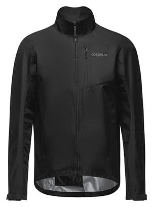 Heren Gore Wear Glidewheel Gore-Tex Waterdichte Jas Zwart