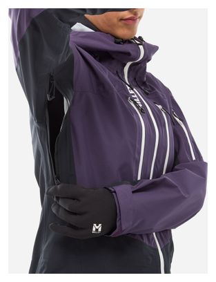 Veste Imperméable Millet M White 3L Violet Femme