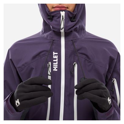 Veste Imperméable Millet M White 3L Violet Femme