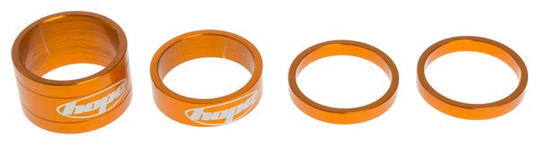  Set di Distanziali Serie Sterzo HOPE SPACE DOCTOR 1''1/8 Alluminio Arancioni 5/10/20 mm